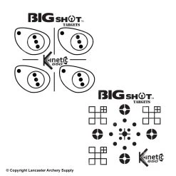 BIGshot Iron Man Kinetic 650 Crossbow Target -big shot shop 1031536 faces