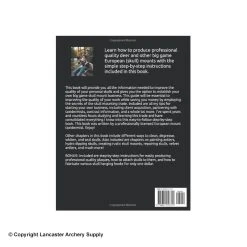 European Skull Mount Process Book By Kyle Hackett -big shot shop 1033138 back