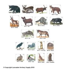 Maple Leaf Official NFAA A-1 Animal 14 Target Set