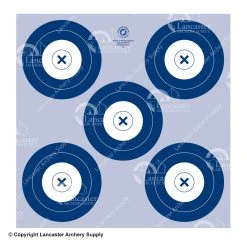 Maple Leaf Reduced NFAA Five Spot 40cm Target Face